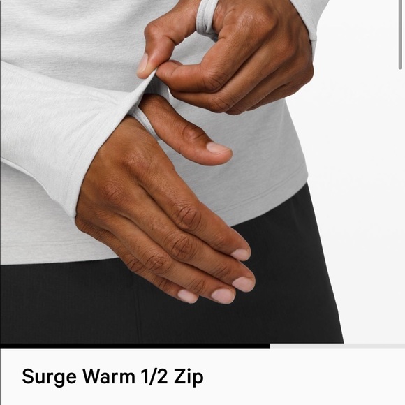 Lululemon Surge Warm 1/2 Zip - Picture 6 of 6